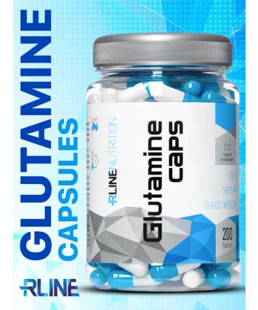 R-line Glutamine Caps 200 caps. Glutamine