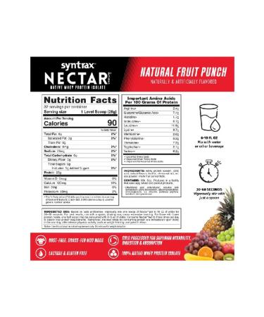 SYNTRAX Protein Nectar Naturals 907 g - fruit punch - Buy Online on GoSupps.com