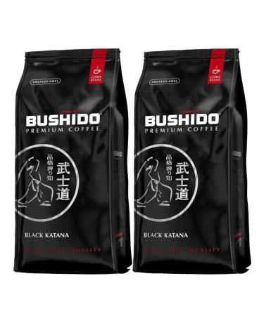 Bushido Coffee in grains Black Katana 1kg x 2pcs