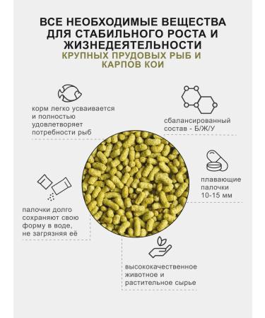 Zoo Marine Life Feed for pond fish and carps koi Koi sticks 17l 2.6 kg - Buy Online on GoSupps.com