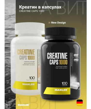 Creatine Monohydrate in Maxler capsules Creatine Caps 100 caps - Buy Online on GoSupps.com