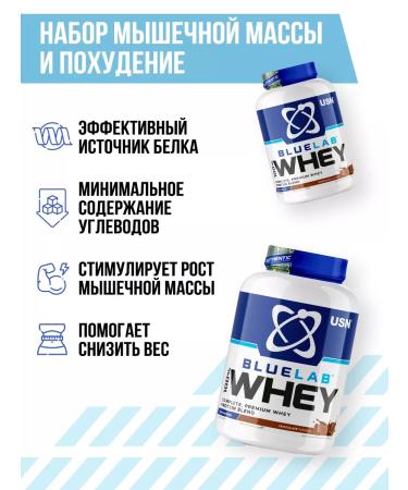 USN Blue Lab Whey Protein 2 kg chocolate - Buy Online on GoSupps.com