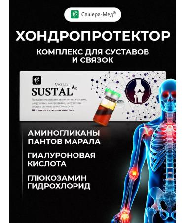 Sashera honey Chondroprotector Sustal capsule capsules 1 pcs