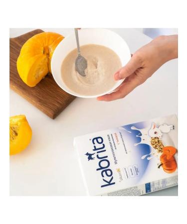 Kabrita Multizlakaya porridge on goat milk of a pumpkin 180g with 6 months - Buy Online on GoSupps.com