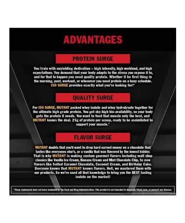 Mutant ISO Surge protein 2270 g - triple chocolate - Buy Online on GoSupps.com