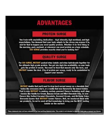 Mutant ISO Surge protein 2270 g - strawberry - Buy Online on GoSupps.com