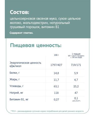 Fleur Alpine Porridge supposedly. Oatmeal with pear from 5 months 2 pcs 200 g - Buy Online on GoSupps.com