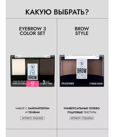 TF Cosmetics Modeling eyebrow set Eyebrow 3 Color Set - Buy Online on GoSupps.com