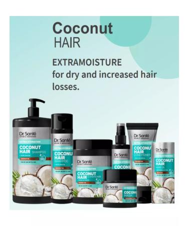 Dr Sante Mask COCONUT HAIR COSCOCE Hair Extreme 300 ml - Buy Online on GoSupps.com