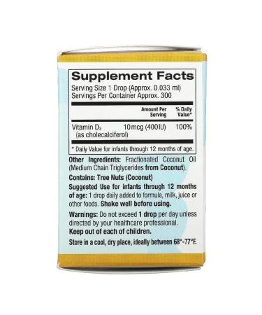 California Gold Nutrition Liquid vitamin D3 for children - Buy Online on GoSupps.com