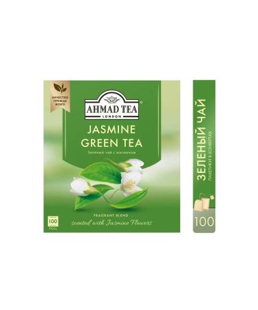 Ahmad Tea Jasmine Green Tea green tea in bags 100 pcs 2g - Buy Online on GoSupps.com