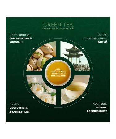 Ahmad Tea Green Tea green in bags of 100 pieces of 2g - Buy Online on GoSupps.com