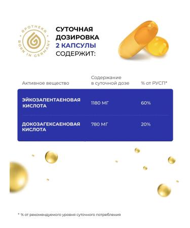 GOLD'N APOTHEKA Omega 3 1000 mg vitamins and dietary supplements for health and beauty - Buy Online on GoSupps.com