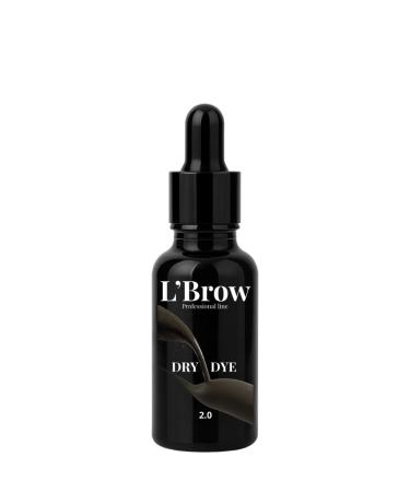 LBrow Eyebrow paint Dry Dye 2.0 Ebony Brown - Buy Online on GoSupps.com