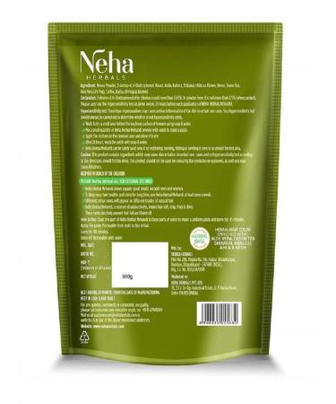 Neha Indian henna for hair natural with herbs 500 gr - Buy Online on GoSupps.com