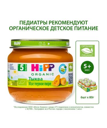 Hipp Vegetable "pumpkin" from 5 months 6x80g