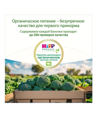 Hipp Vegetable "broccoli" from 4 months 6x80g - Buy Online on GoSupps.com