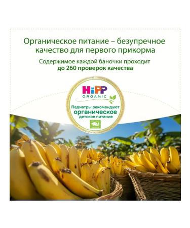 Hipp Fruit puree "Banana" from 6 months 6x80g - Buy Online on GoSupps.com