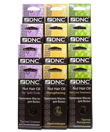 DNC Course of 12 masks nut hair oils
