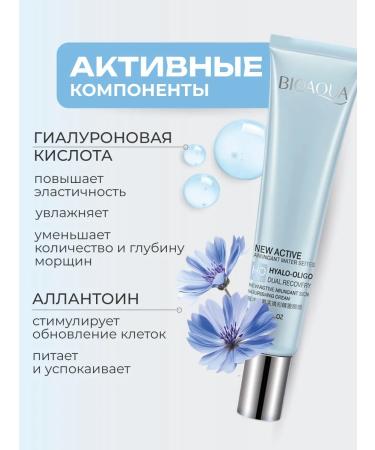 BIOAQUA Anti -aging eye cream from wrinkles with hyaluron 20 ml - Buy Online on GoSupps.com