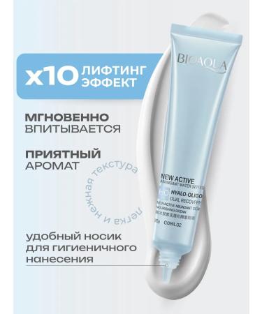 BIOAQUA Anti -aging eye cream from wrinkles with hyaluron 20 ml - Buy Online on GoSupps.com