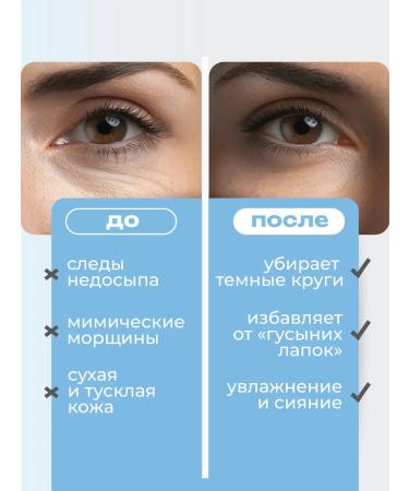 BIOAQUA Anti -aging eye cream from wrinkles with hyaluron 20 ml - Buy Online on GoSupps.com
