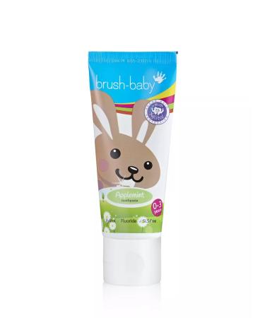 BrushBaby Children's toothpaste Applemint apple-grinding 0-3 years old - Buy Online on GoSupps.com