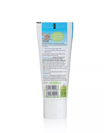 BrushBaby Children's toothpaste Applemint apple-grinding 0-3 years old - Buy Online on GoSupps.com