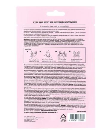 A'Pieu Facial mask ICing Sweet Bar watermelon - Buy Online on GoSupps.com