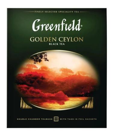 Tea Greenfield Golden Ceylon 100 pack - Buy Online on GoSupps.com