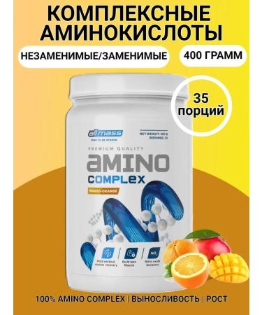 Allmass Amino acids complex in powder 400 g Amino with EAA - Buy Online on GoSupps.com
