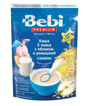 Baby Porridge 3 cereal apple-bromachis 200 gr.