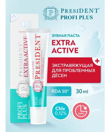 PRESIDENT Toothpaste with bleeding gums Extra Active