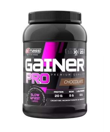 Allmass Heiner chocolate Pro 1.5 kg Slow carbohydrates - Buy Online on GoSupps.com