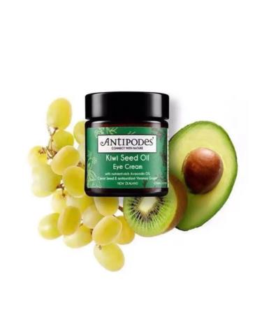 Antipodes Skin cream around the eyes with kiwi oil - Buy Online on GoSupps.com