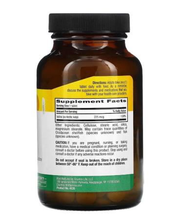 Country Life Arctic Kelp iherb American vitamins for women - Buy Online on GoSupps.com