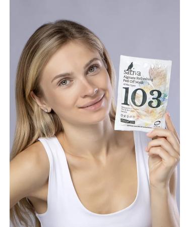 SATIVA Face mask alginate from wrinkles acne set 5 pcs - Buy Online on GoSupps.com
