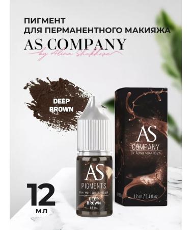 AS COMPANY BY ALINA SHAKHOVA Pigment for tattooing eyebrows Deep Brown 12ml