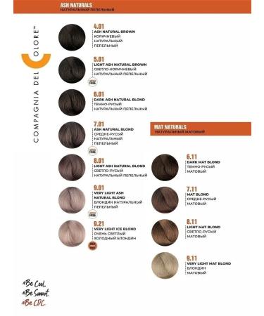 Compagnia Del Colore Hair dye Professional 7.01 Rough ashen - Buy Online on GoSupps.com