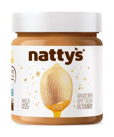 Nattys Arachis paste without sugar crisp 525g