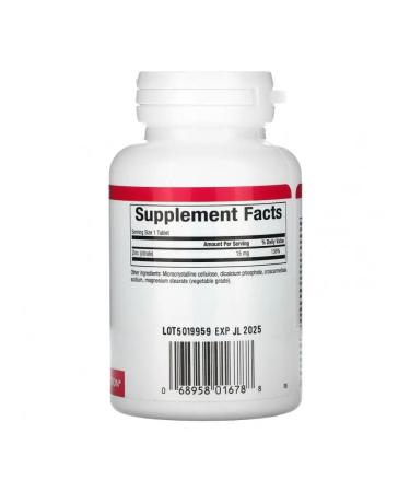 Natural Factors Zinc citrate 15 mg 90 tablets - Buy Online on GoSupps.com