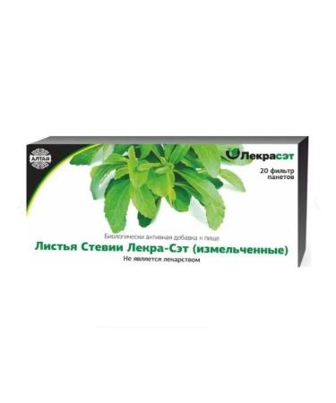 LekraSet Stevia natural leaves herbal tea 20 - Buy Online on GoSupps.com