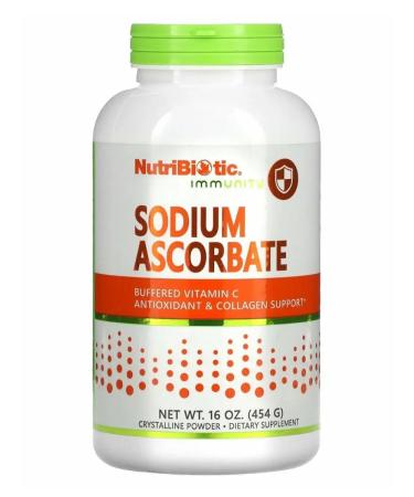 NutriBiotic Sodium ascorbate Sodium Askorbat Vitamin C 454 g