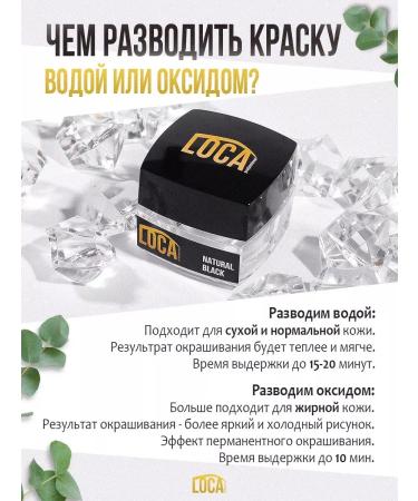 LOCA professional Black paint for eyebrows and eyelashes Professional - Buy Online on GoSupps.com