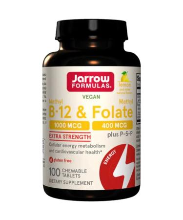 Jarrow Formulas Methyl B-12 and methylphulatory lemon 100pcs