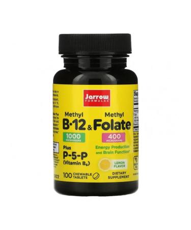 Jarrow Formulas Methyl B-12 and methylphulatory lemon 100pcs - Buy Online on GoSupps.com
