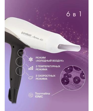 Endever Hairdryer for drying and hair styling Aurora-470 - Buy Online on GoSupps.com