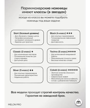 Melon Pro Professional straight scissors 5.0 - Buy Online on GoSupps.com