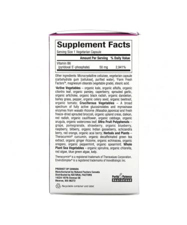 Natural Factors Biocoenzymated B6 Pididoxal-5-phosphate 30 - Buy Online on GoSupps.com