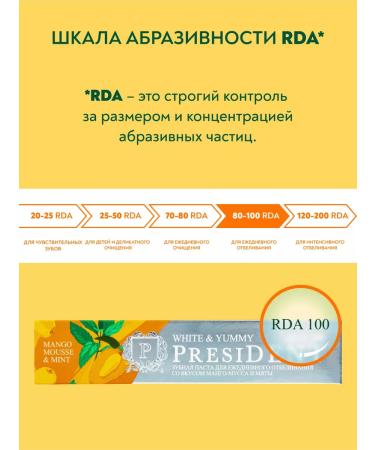 PRESIDENT Mango-grinding toothpaste - Buy Online on GoSupps.com